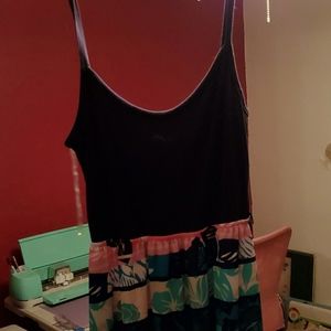 Maxi, strap, bright floral dress